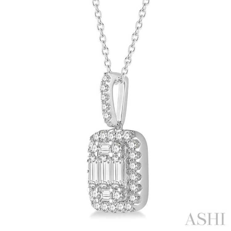 Halo Fusion Diamond Pendant