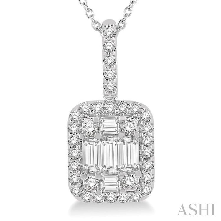 Halo Fusion Diamond Pendant