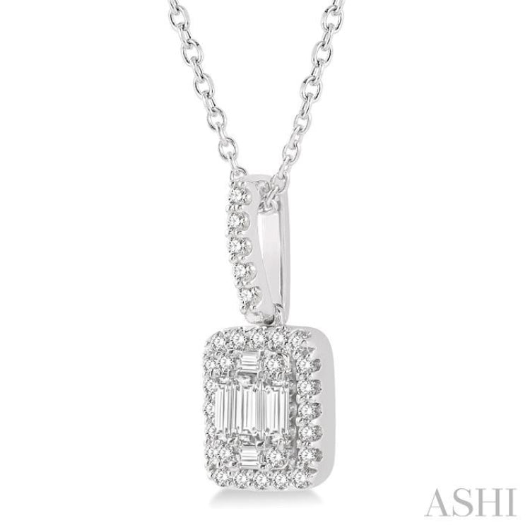 Halo Fusion Diamond Pendant