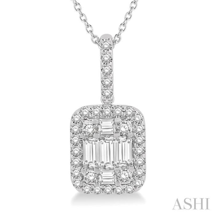 Halo Fusion Diamond Pendant