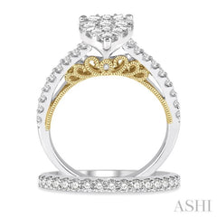 Pear Shape Lovebright Diamond Wedding Set