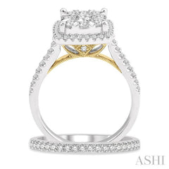 Halo Lovebright Diamond Wedding Set