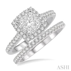 Halo Lovebright Diamond Wedding Set