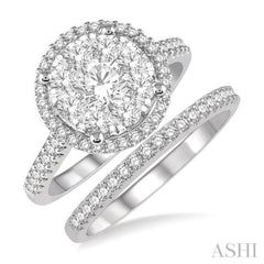 Halo Lovebright Diamond Wedding Set