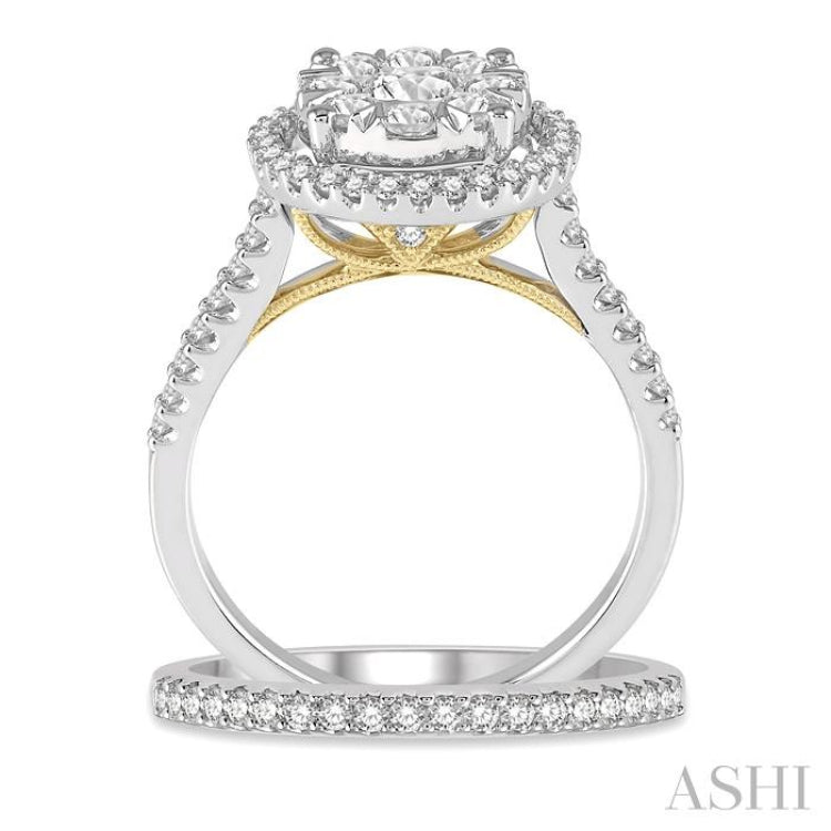 Halo Lovebright Diamond Wedding Set