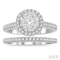 Halo Lovebright Diamond Wedding Set