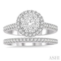 Halo Lovebright Diamond Wedding Set