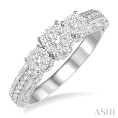 Past Present & Future Lovebright Diamond Engagement Ring