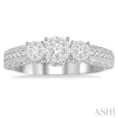 Past Present & Future Lovebright Diamond Engagement Ring