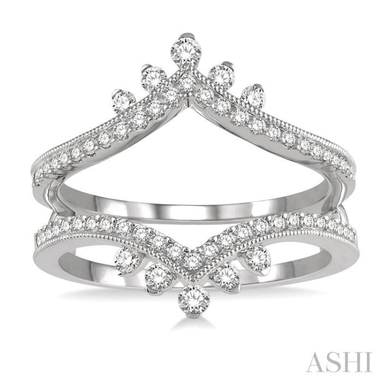 Chevron Diamond Insert Ring