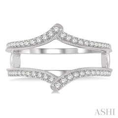 Chevron Diamond Insert Ring