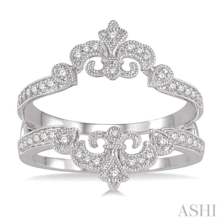 Fleur De Lis Diamond Insert Ring