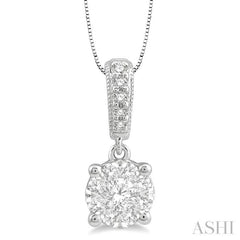 Round Shape Lovebright Essential Diamond Pendant