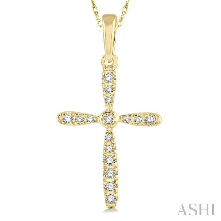 Cross Petite Diamond Pendant