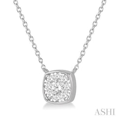 Cushion Shape Lovebright Essential Diamond Necklace