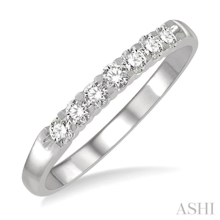 7 Stone Diamond Wedding Band