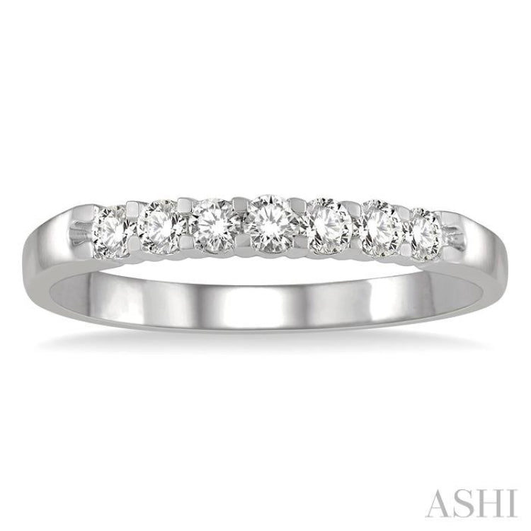 7 Stone Diamond Wedding Band