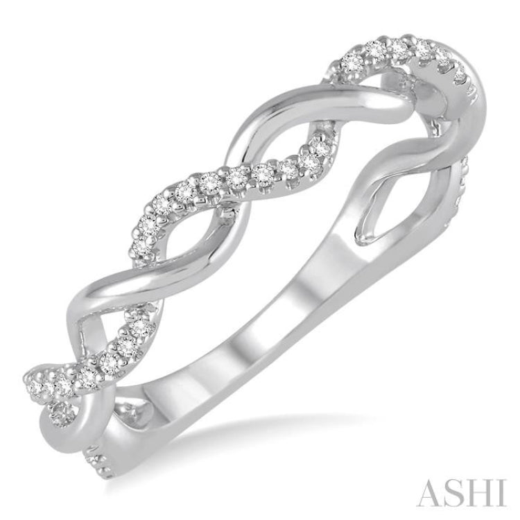 Twisted Diamond Fashion Ring