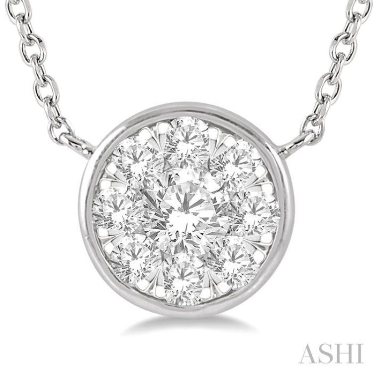 Round Shape Lovebright Essential Diamond Necklace