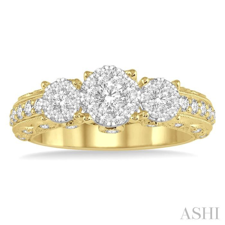 Past Present & Future Lovebright Diamond Engagement Ring