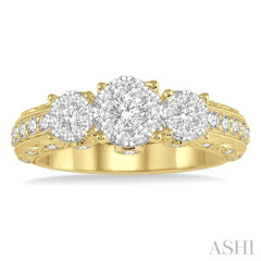 Past Present & Future Lovebright Diamond Engagement Ring