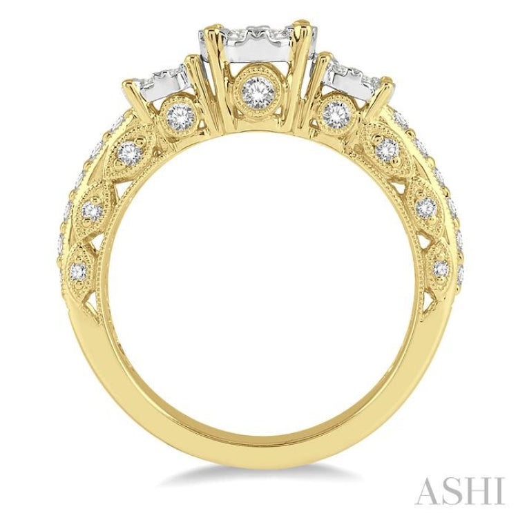 Past Present & Future Lovebright Diamond Engagement Ring