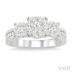 Past Present & Future Lovebright Diamond Engagement Ring