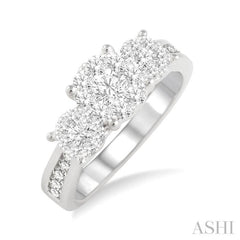 Past Present & Future Lovebright Diamond Engagement Ring