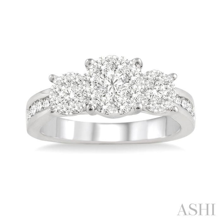 Past Present & Future Lovebright Diamond Engagement Ring