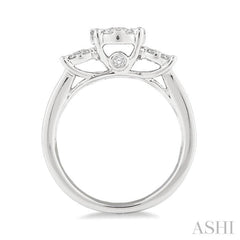 Past Present & Future Lovebright Diamond Engagement Ring