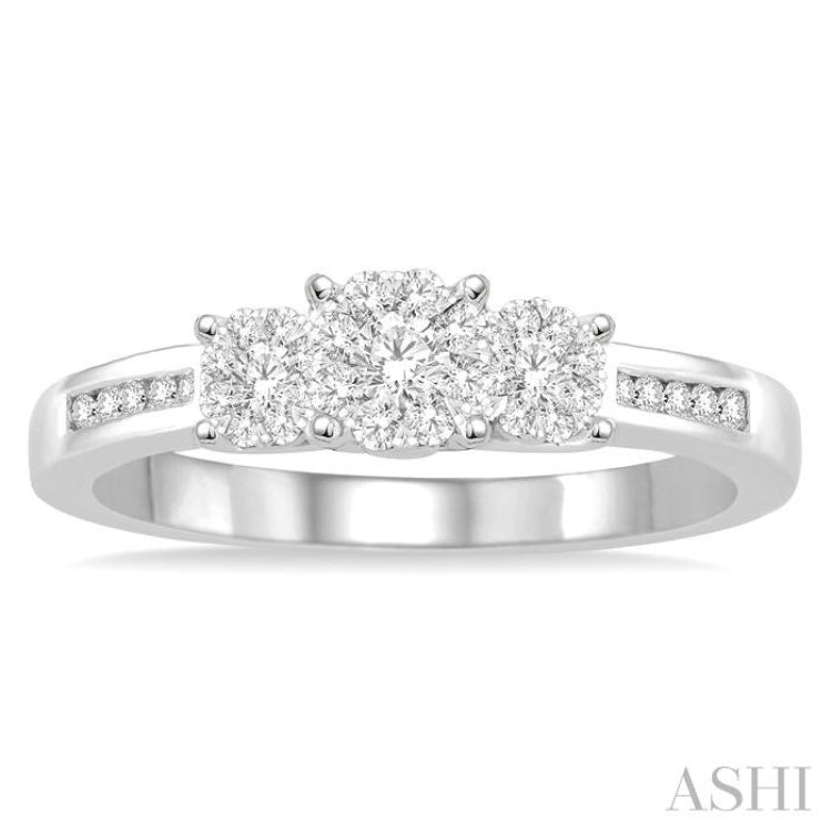 Past Present & Future Lovebright Diamond Engagement Ring