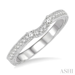 Curved Diamond Wedding Band