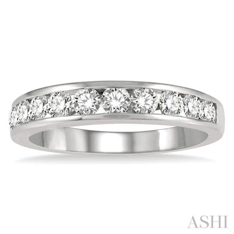 11 Stone Channel Set Diamond Wedding Band