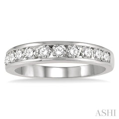 11 Stone Channel Set Diamond Wedding Band