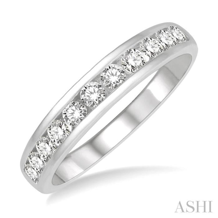 11 Stone Channel Set Diamond Wedding Band