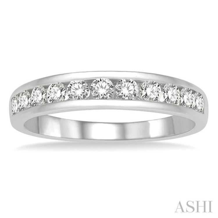 11 Stone Channel Set Diamond Wedding Band