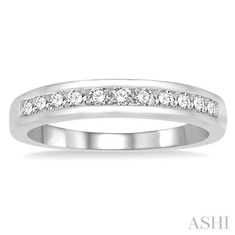 11 Stone Channel Set Diamond Wedding Band