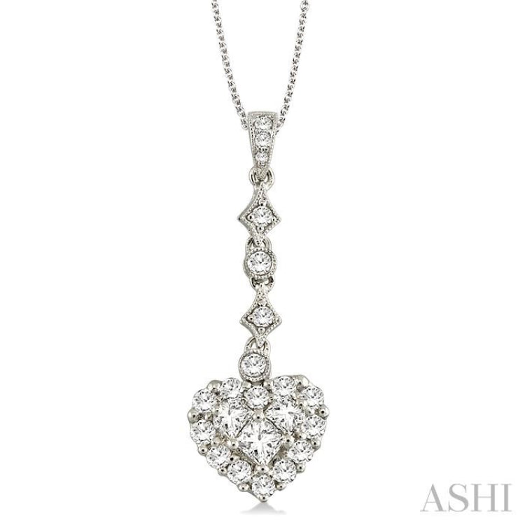 Heart Shape Diamond Pendant