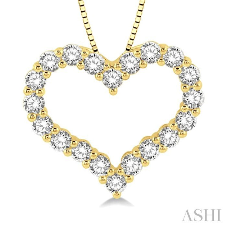 Heart Shape Diamond Pendant