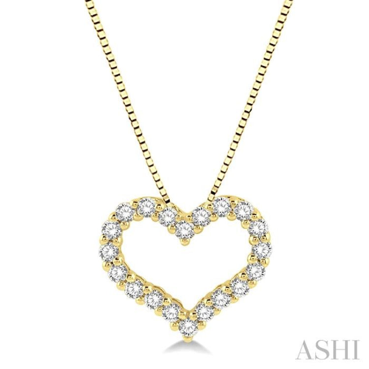 Heart Shape Diamond Pendant