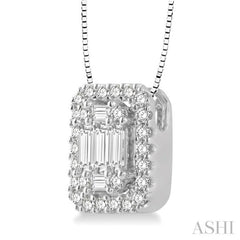 Halo Fusion Diamond Pendant