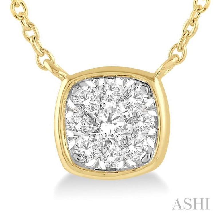 Cushion Shape Lovebright Essential Diamond Necklace