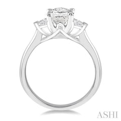 Oval Shape Semi-Mount Diamond Engagement Ring