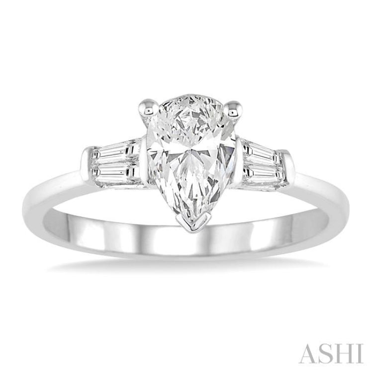 Pear Shape Diamond Engagement Ring