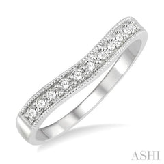 Curved Diamond Wedding Band