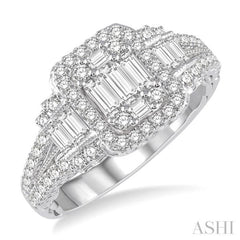 Halo Fusion Diamond Engagement Ring