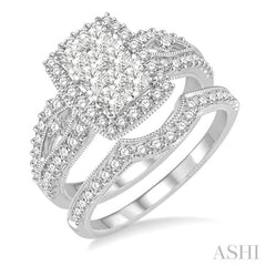 Halo Lovebright Diamond Wedding Set