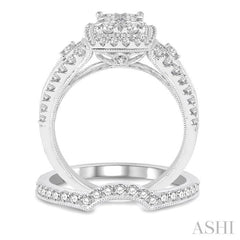 Halo Lovebright Diamond Wedding Set