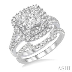 Halo Lovebright Diamond Wedding Set