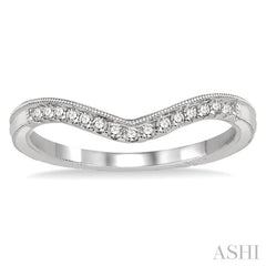 Chevron Diamond Wedding Band